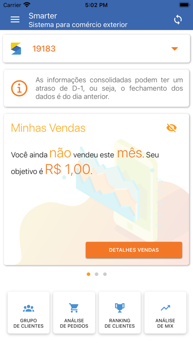 Vendas no SMARTER Screenshot