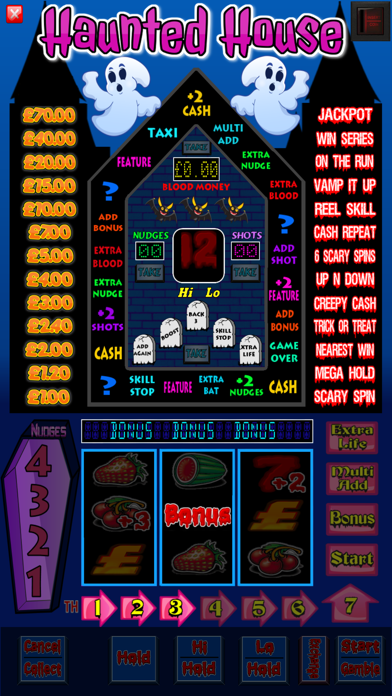 Haunted House Fruit Machine Screenshot