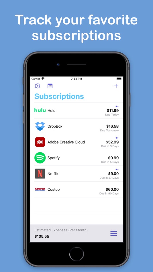#1. Subscription Tracker (iOS) 由: Ali Alhady