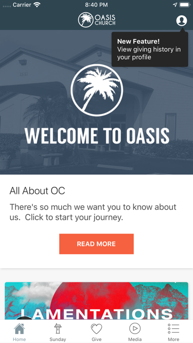 Oasis Church WH Screenshot