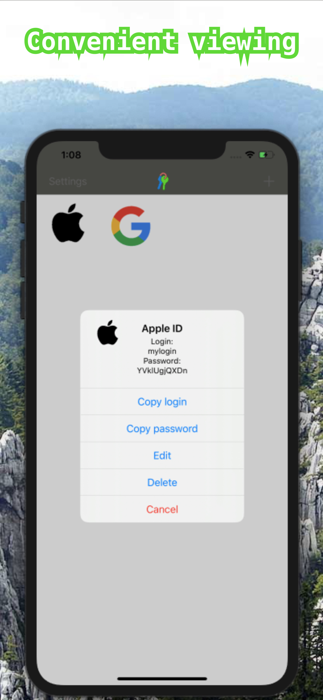 NetKeys: password manager
