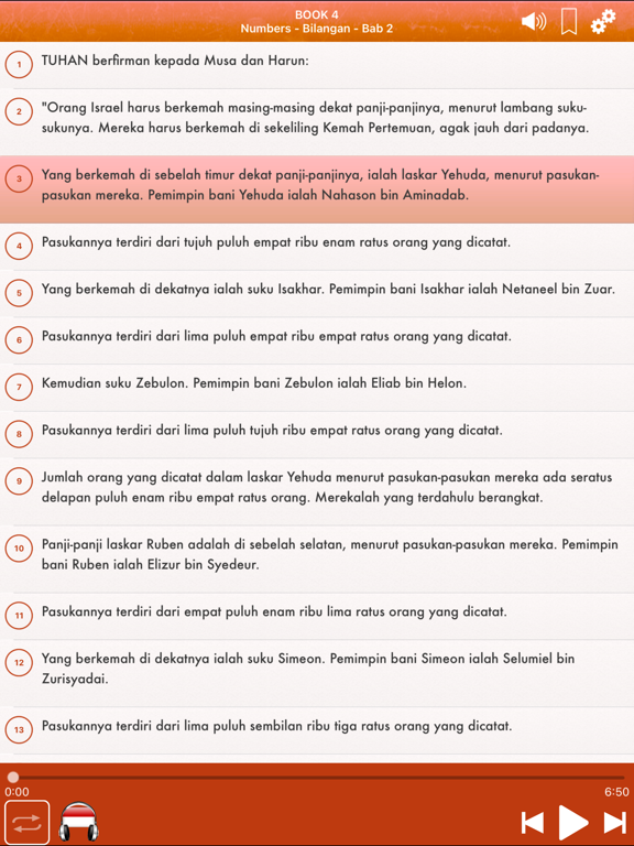 Screenshot #6 pour Indonesia Bahasa Alkitab Audio