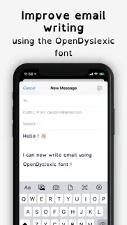 open dyslexic dyslexia font aa iphone screenshot 2