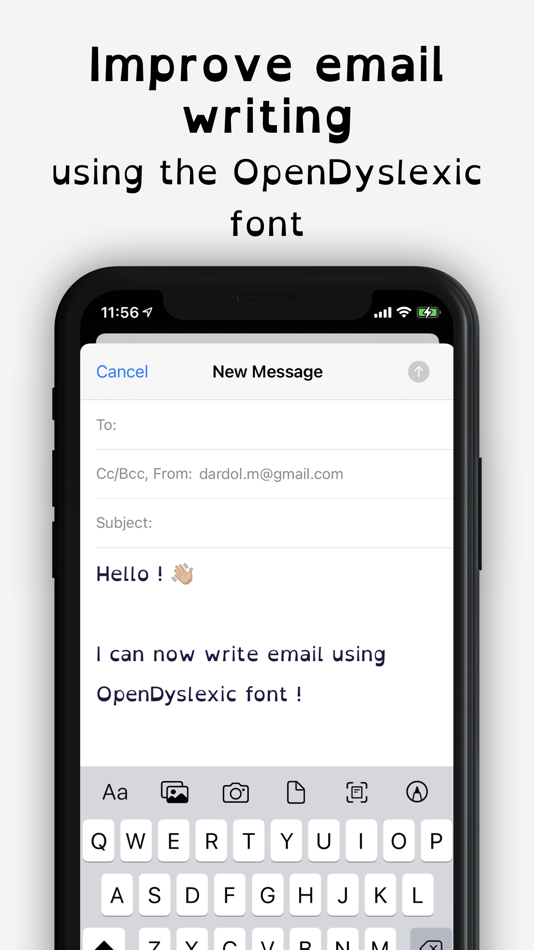 #2. Open Dyslexic font (macOS) 由: michael dardol