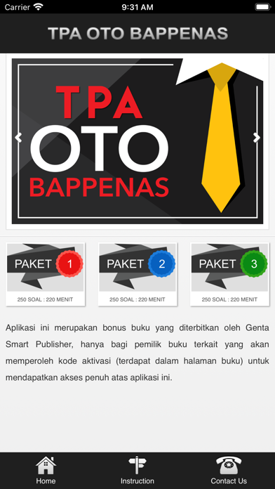 TPA OTO BAPPENAS Screenshot