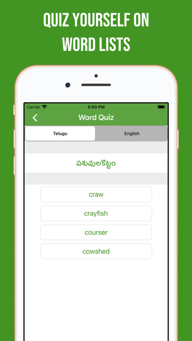 Telugu-English Dictionary Screenshot