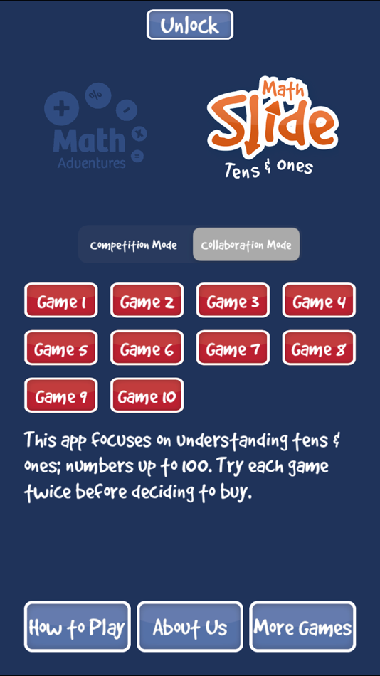 #1. Math Slide: tens & ones (iOS) 由: Math Adventures