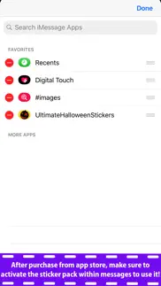 ultimate halloween stickers iphone screenshot 3