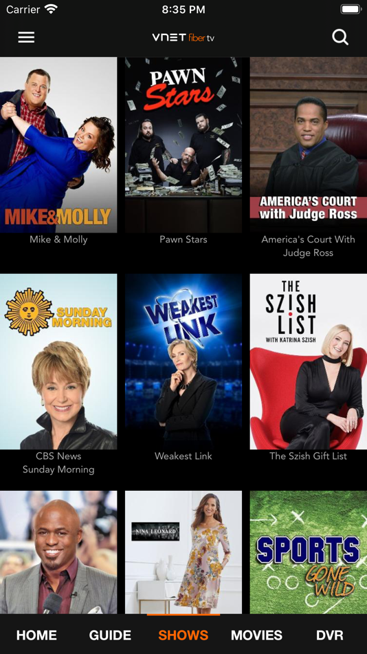 #3. VNET Fiber TV (iOS) 由: TiVo Platform Technologies LLC