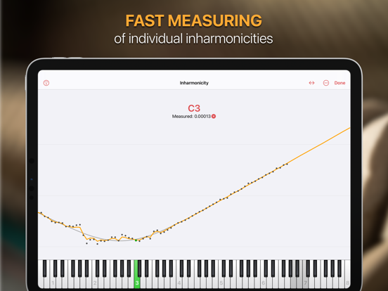 pianoscope – Piano Tuner iPad app afbeelding 2