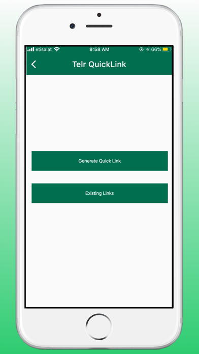 Telr QuickLinks Screenshot