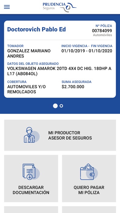 Prudencia Seguros Screenshot