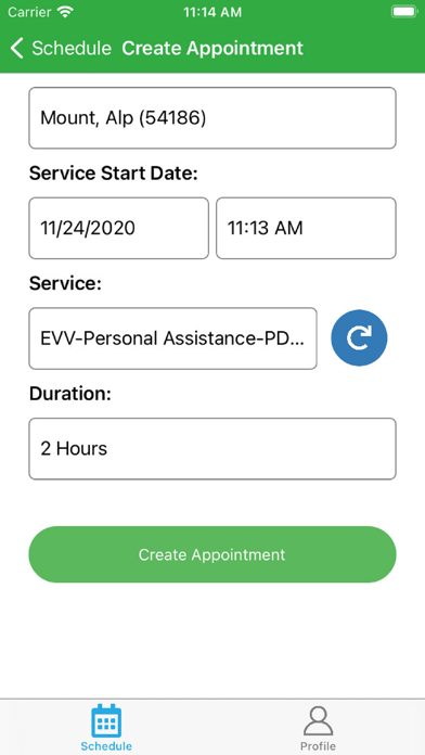 Oasis EVV Screenshot