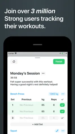 Game screenshot Strong Workout Tracker Gym Log mod apk