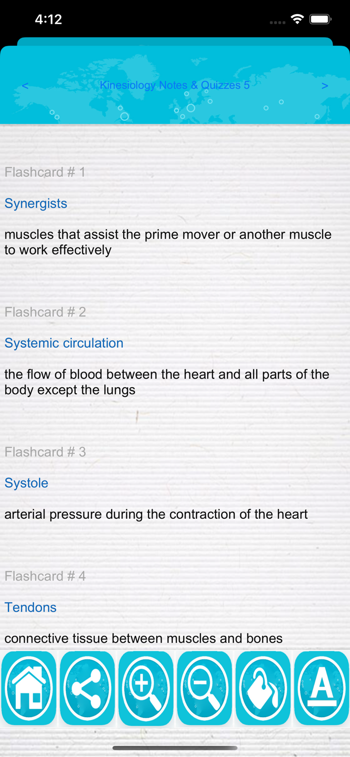 Kinesiology Exam Review App