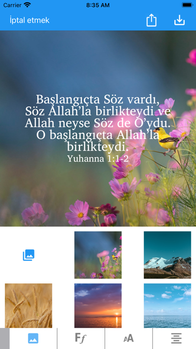 Basic Turkish New Testament Screenshot