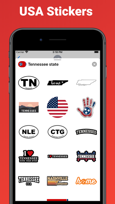 Screenshot #2 pour Tennessee emoji - USA stickers