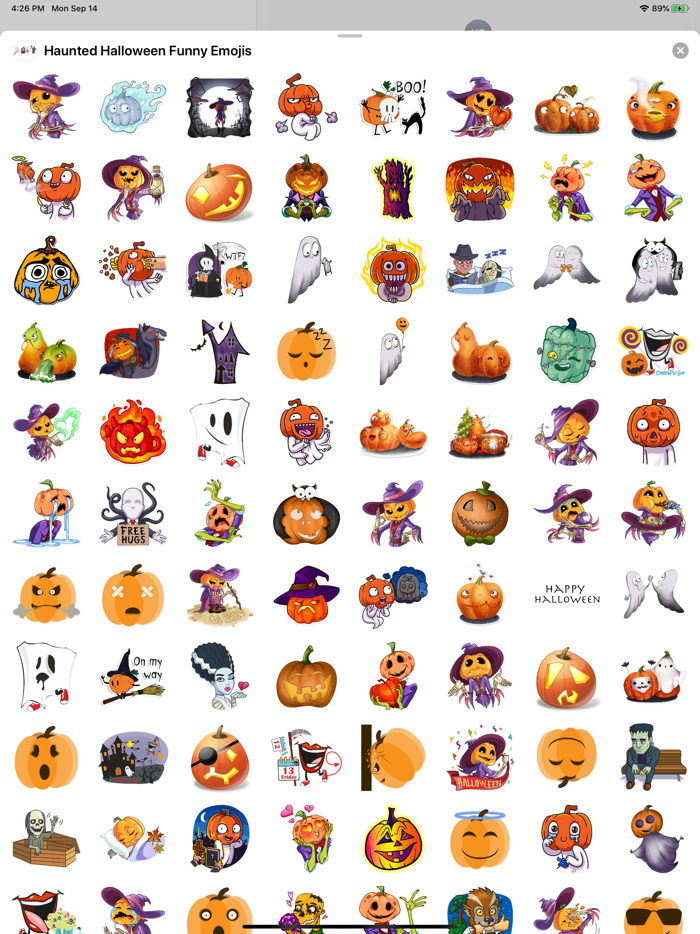 Haunted Halloween Funny Emojis