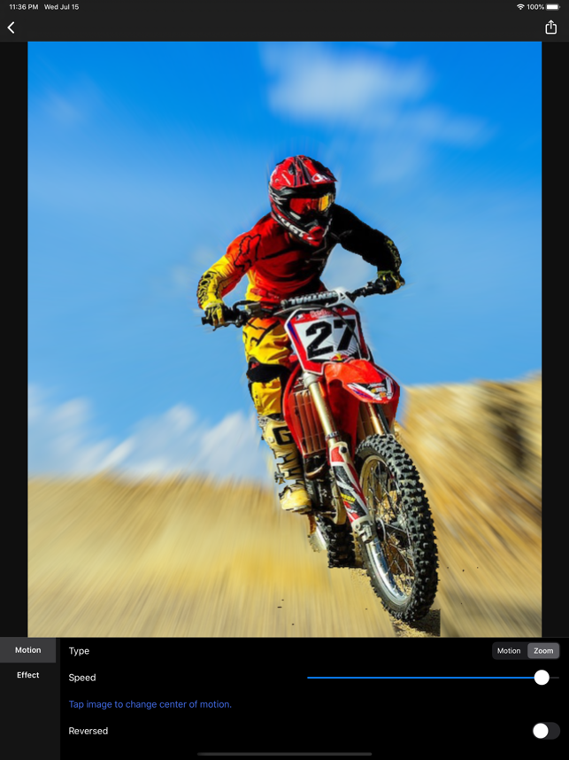 ‎Motion Blur - Panning Photo Screenshot