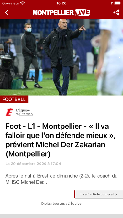 Montpellier Live Screenshot