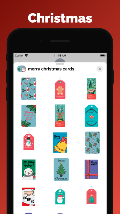 Screenshot #1 pour Merry Christmas stickers card