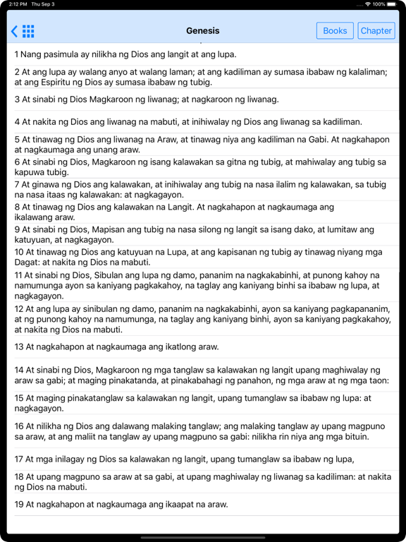 Screenshot #5 pour Holy Bible in Filipino Offline