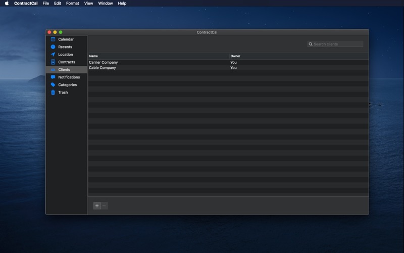 Screenshot #3 pour ContractCal Desktop