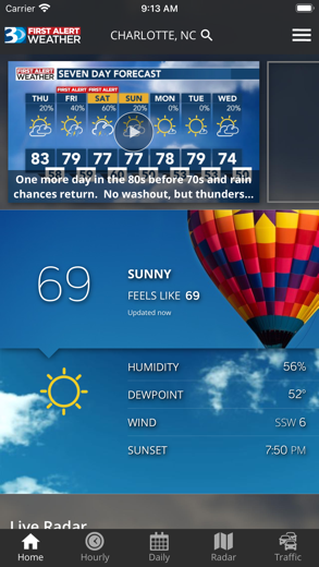 WBTV First Alert Weather screenshot 1