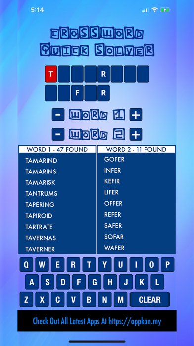 Screenshot #3 pour Crossword Quick Solver