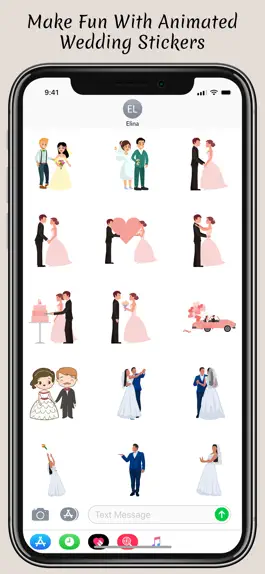 Game screenshot Animated Wedding Stickers apk