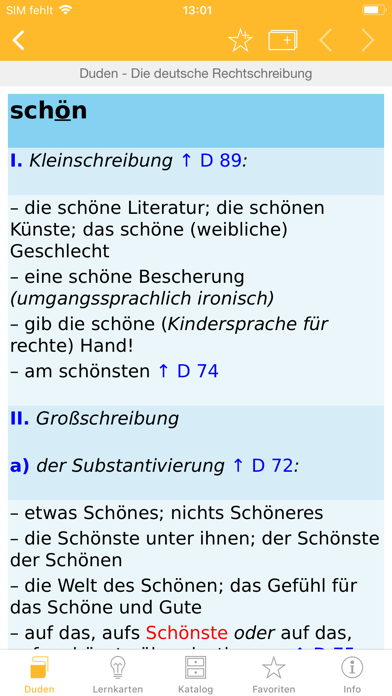 Duden German Dictionaries Screenshot