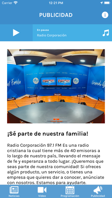 Radio Corporación Screenshot