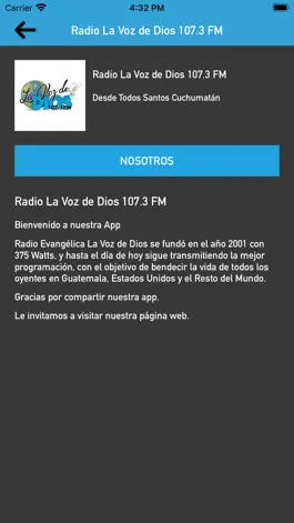 Game screenshot Radio La Voz de Dios 107.3 FM apk