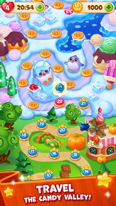 Candy Valley - Match 3 Puzzle Screenshot