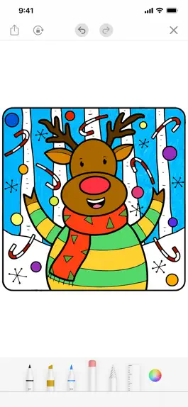 Game screenshot Coloring Christmas Book mod apk