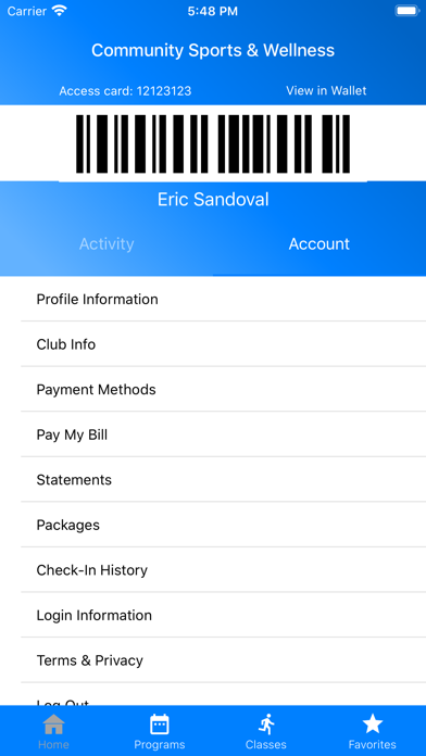 Community Sports & Wellness Screenshot