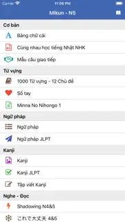 học tiếng nhật n5 n1 - mikun iphone screenshot 1