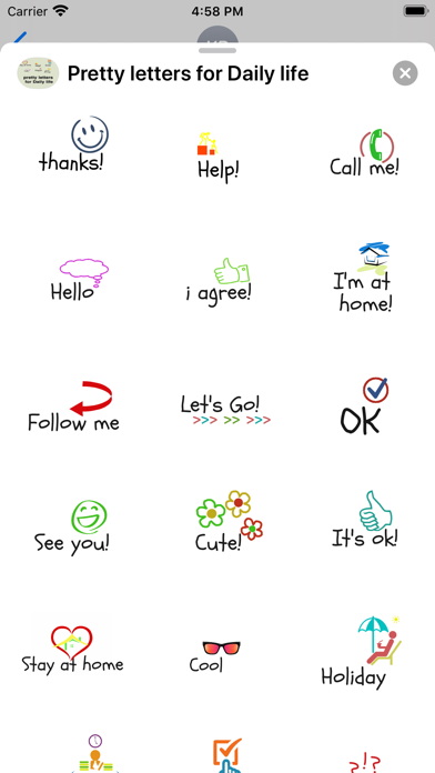 Pretty letters for Daily life Screenshot