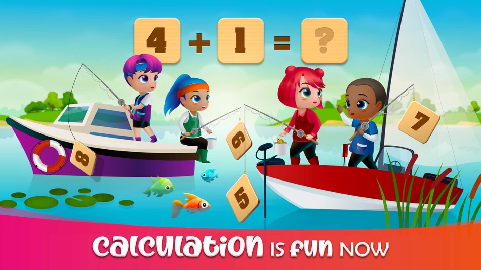 #2. 1st 2nd 3rd grade math online (iOS) โดย: bonbongame.com