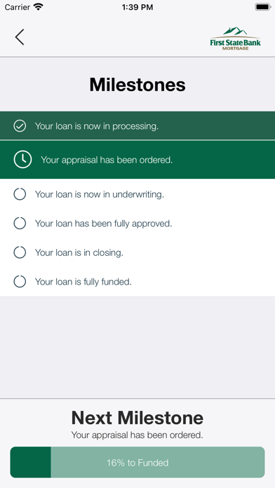 First State Bank Mortgage Screenshot