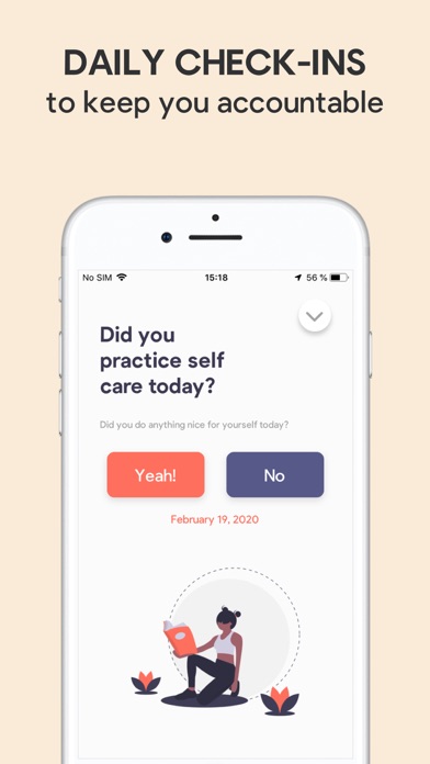 Sparkle: Self-Care Checklist Screenshot