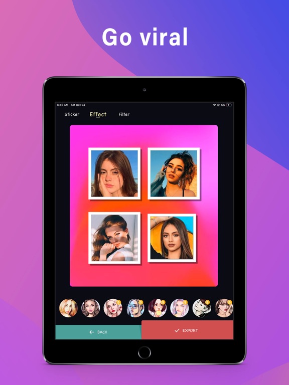 FunnyArt -  Photo Collage Edit iPad screenshot 3 - Entertainment app