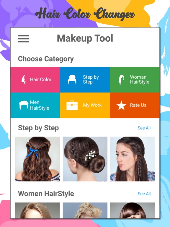 Screenshot #4 pour Changeur de couleur decheveux:
