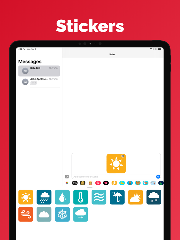 Screenshot #6 pour Autocollants météo et emoji