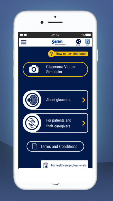 Glaucoma Vision Simulation Screenshot