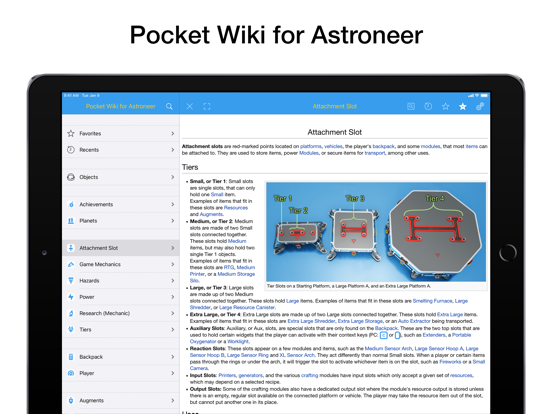 Screenshot #4 pour Pocket Wiki for Astroneer