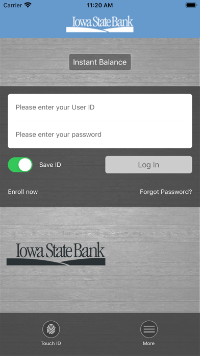 Iowa State Bank Mobile Banking Screenshot