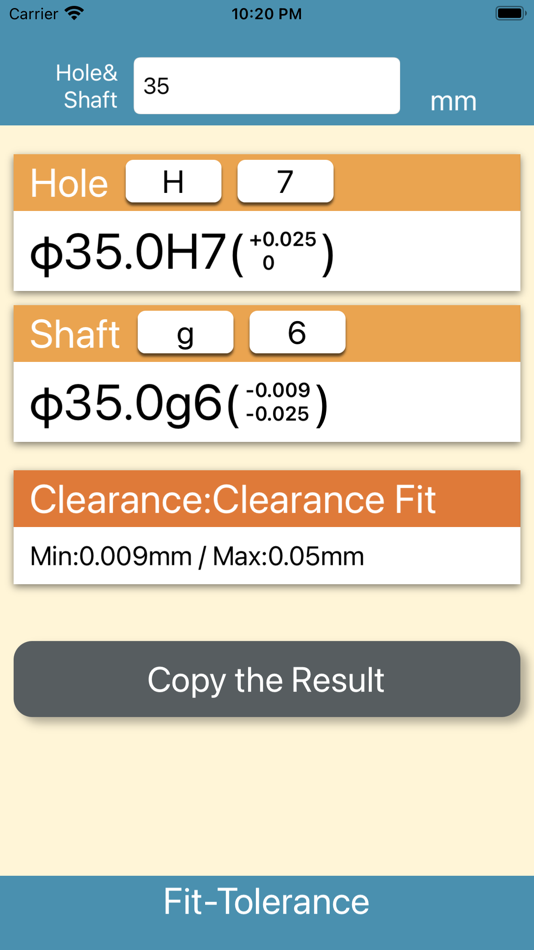 #1. Fit Tolerance Calculator (iOS) 由: Kei Suefuji