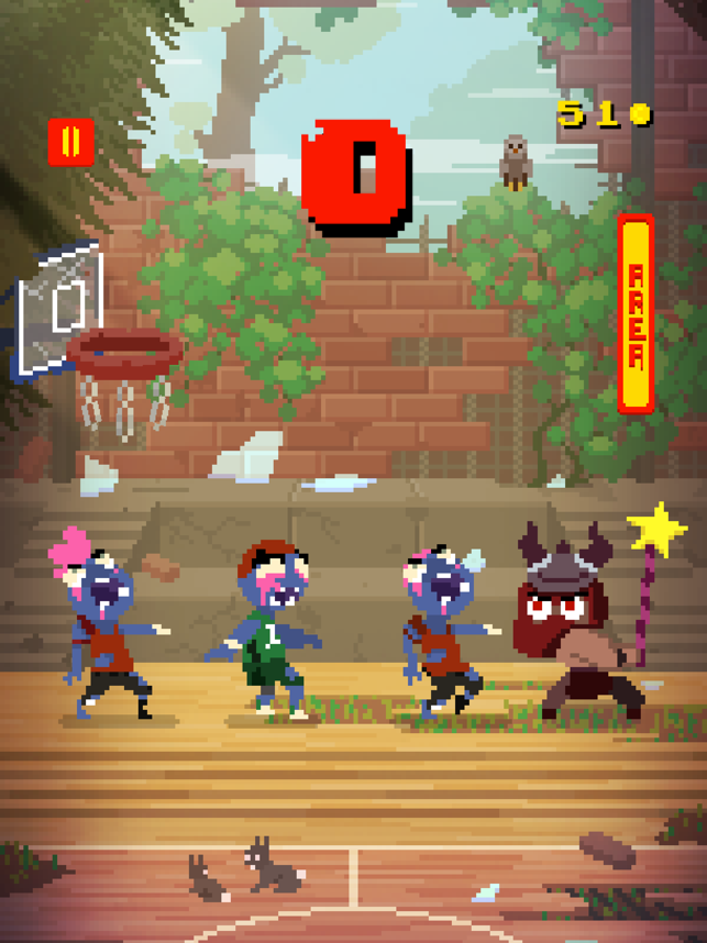 Basketball vs Zombies, game for IOS