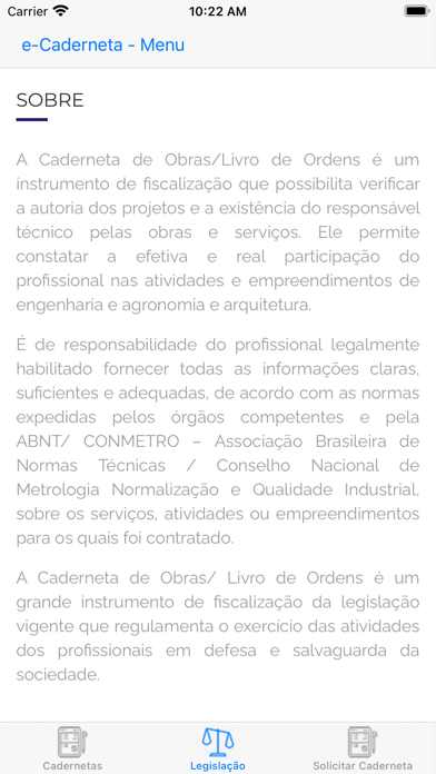 Caderneta de Obras - AEAAAR Screenshot